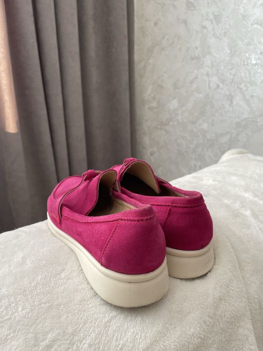 Лофери рожеві, взуття жіноче розмір 37