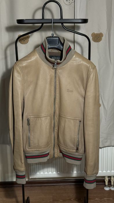 Шкіряний бомбер Gucci