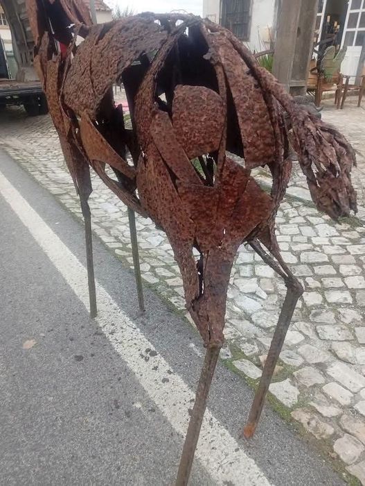 Veado decorativo em ferro