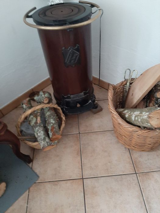 Salamandra em ferro fundido