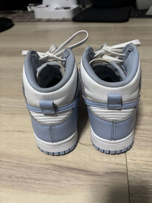 Nike dunk błękitno białe
