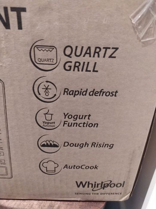 Micro-ondas WHIRLPOOL MWP 203 SB (20 L - Com Grill - Inox) - Novo