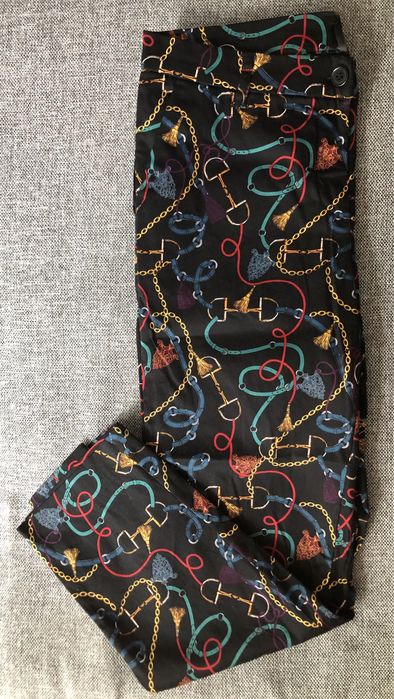 Wzorzyste eleganckie spodnie r.S