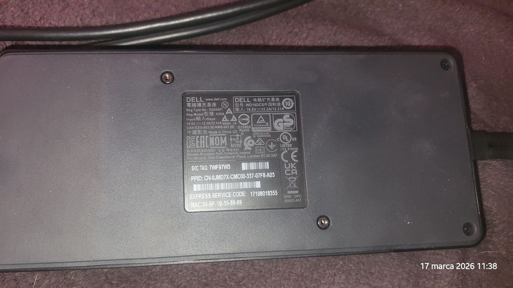 Stacja dokujaca Dell Wd19Dcs