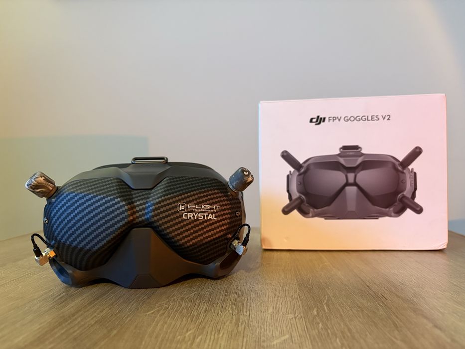 DJI GOOGLES V2 + Anteny iFlight Crystal + Gąbka DJI FPV