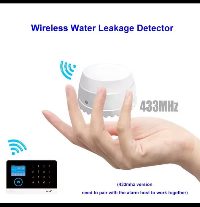 Датчик 433 МГц воды сигнализация - Tuya - Smart life -2025-