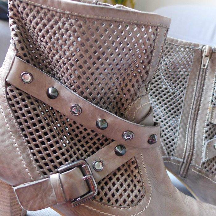 MARIPE massimo dutti włoskie botki 39,5 skórzane kozaczki kowbojki