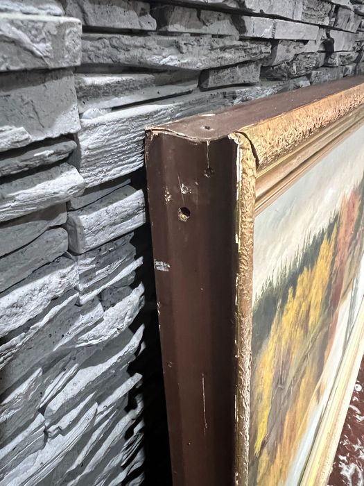 Obraz olejny malowany na płótnie bardzo  duży