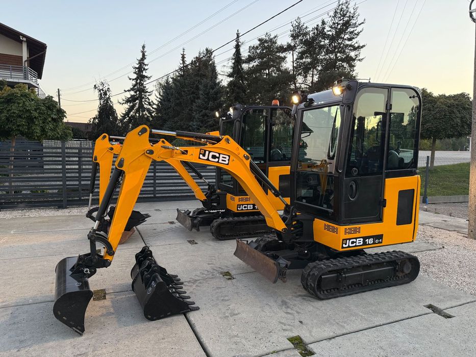 JCB 16C-1  2021 rok 3 łyżki 615 mth minikoparka koparka Kubota bobcat Yanmar cat