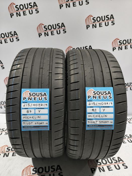 2 pneus semi novos 215-40R17 Michelin - Oferta dos portes