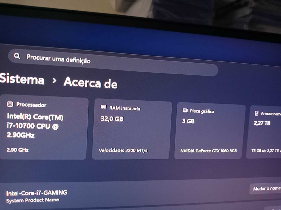 PC Gaming Intel i7-10700 . 16GB DDR4 , GTX Turbo 960 4GB , SSD NVMe 512 + 2TB