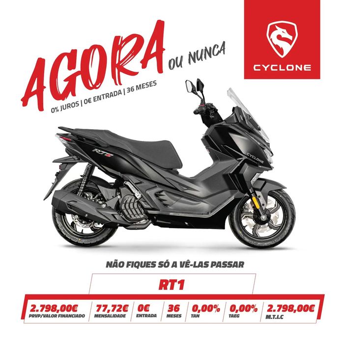 Cyclone RT1 (FINANCIAMENTO 0% JUROS)