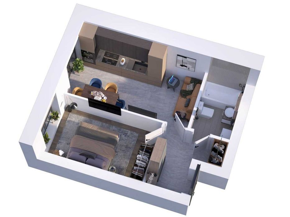 Готова 1К 33м2 у новому затишному ЖК "Рідний-3" поручь з метро Теремки