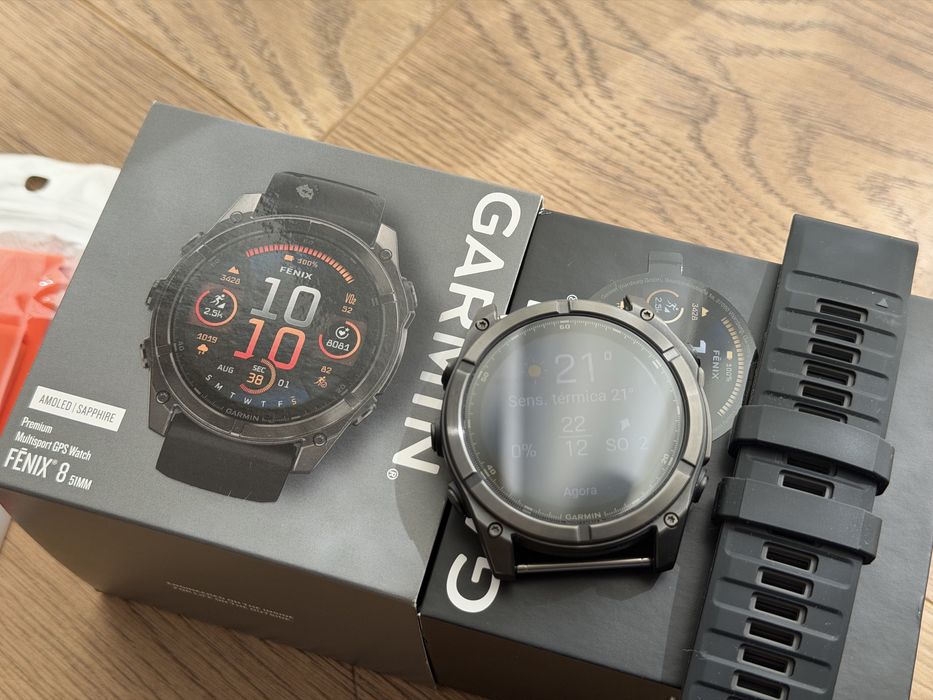 Garmin Fênix 8 Amoled 51mm Titanium/Safira