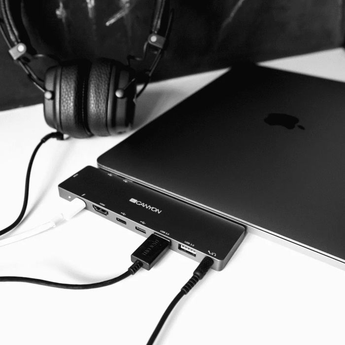 Док станція / USB HDMI хаб 8-в-1 Canyon для Macbook