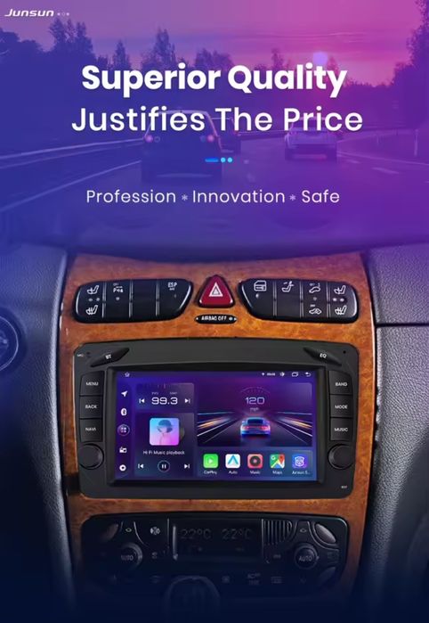 Rádio Android gps Bluetooth Mercedes Benz w203 w209 w210 clk 208 slk