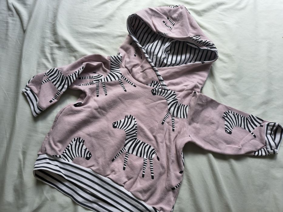 Paczka ubrań dla dziewczynki sukienki body pajacyki bluzy 80/86