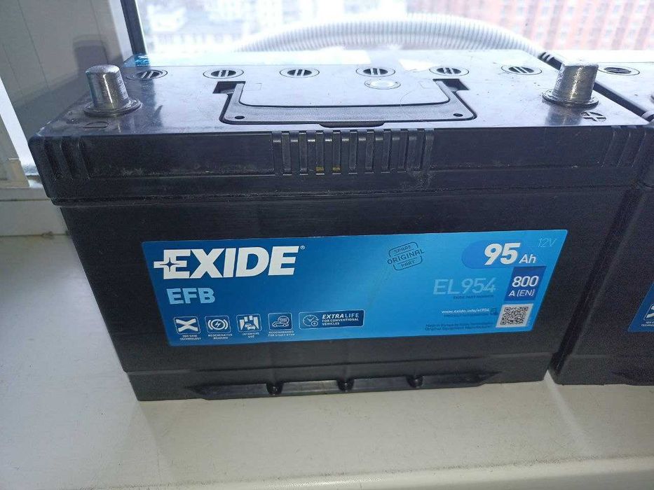 Акумулятор пусковий EXIDE EL954 95Ah EFB 800A Extra Life