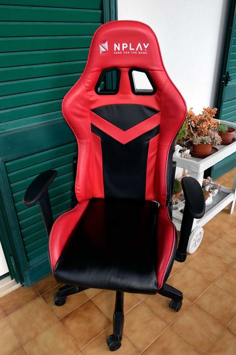 Cadeira Gaming Nplay - Pele Verdadeira