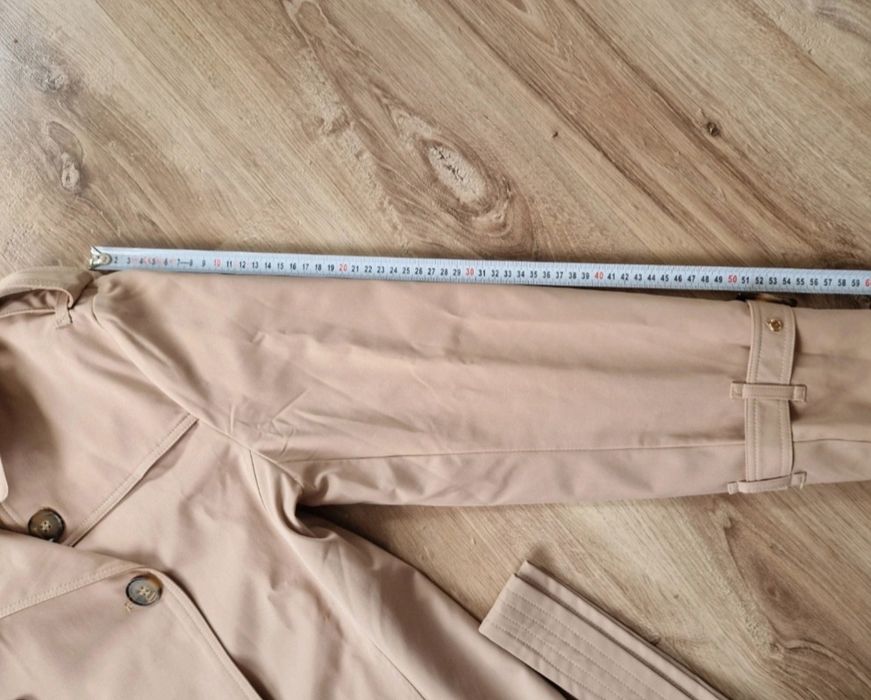 Nowy Beżowy trench a'la burberry 42