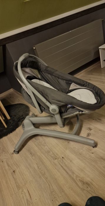 Chicco, Baby Hug 4in1 Air, kołyska, leżaczek, krzesełko, Dark Grey
