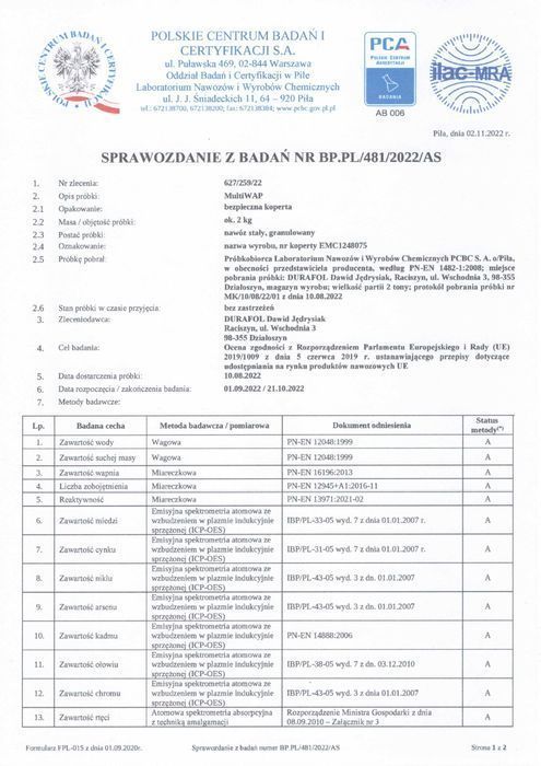 Polskie Wapno Granulowane - bezpośrednio od producenta