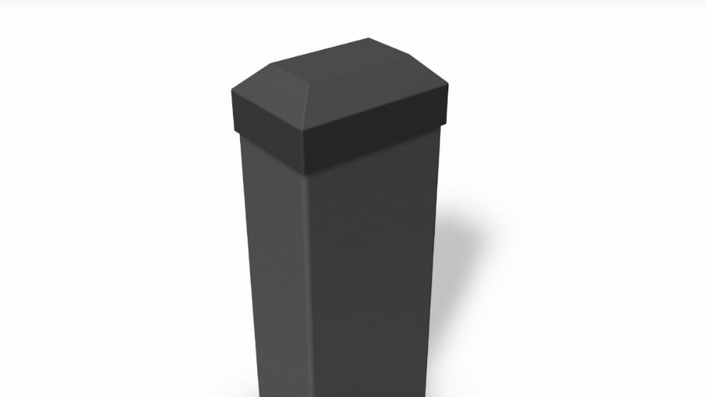 Słupek ogrodzeniowy profil 6x4cm grafit zielony czarny 200cm