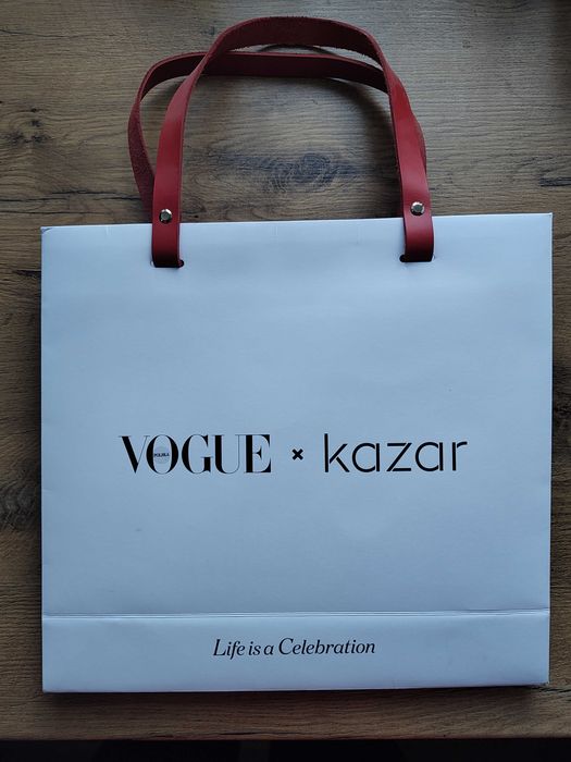 Torebka papierowa skóra Vogue x Kazar