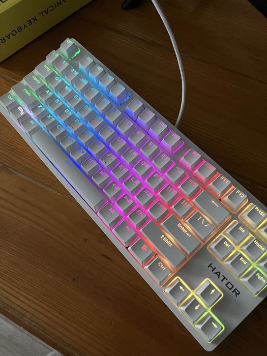 Клавіатура HATOR Rockfall 2 Mecha TKL Orange White (HTK-521)