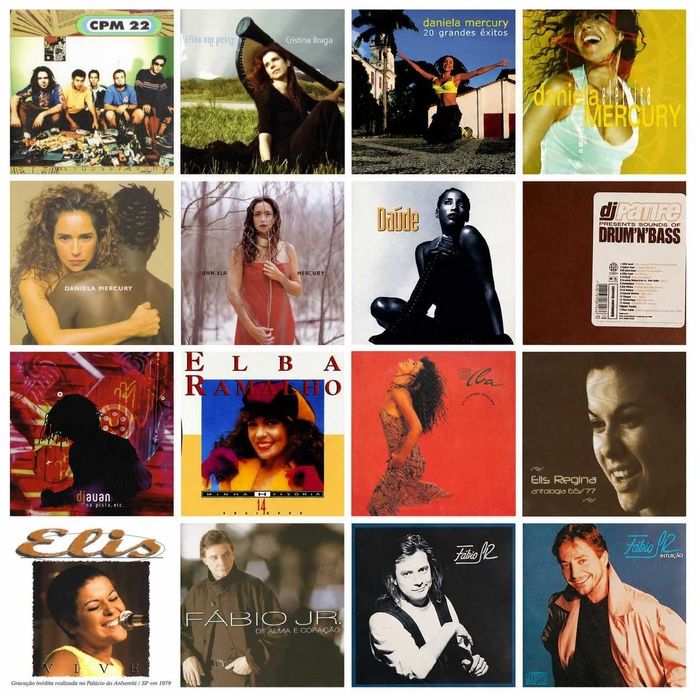 128 CDs - Musica Brasileira - Raros - Muito Bom Estado