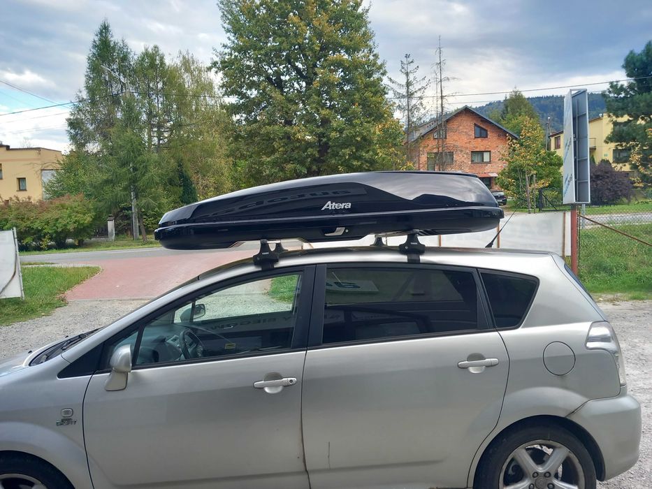 Box dachowy, bagażnik  Atera Casar XL czarny metalik. Pojemny, aerodynamiczny
