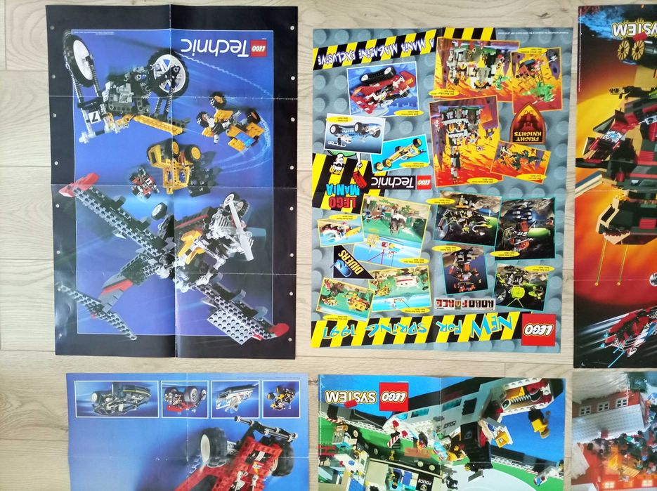 Lego Duże Plakaty castle town space technik aquazone