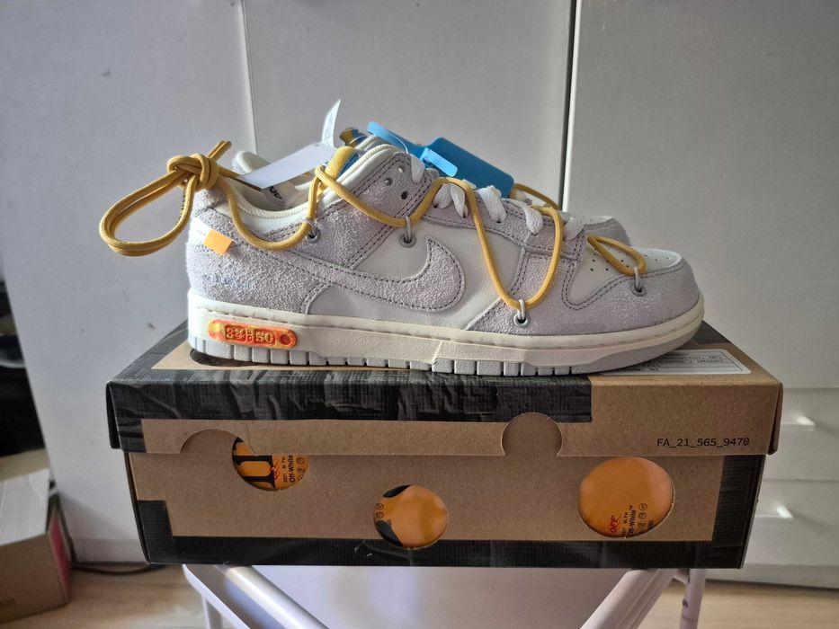 Nike Dunk Low Off-White Lot 34 Virgil Abloh US 8.5 / EU 42 — nowe z metkami