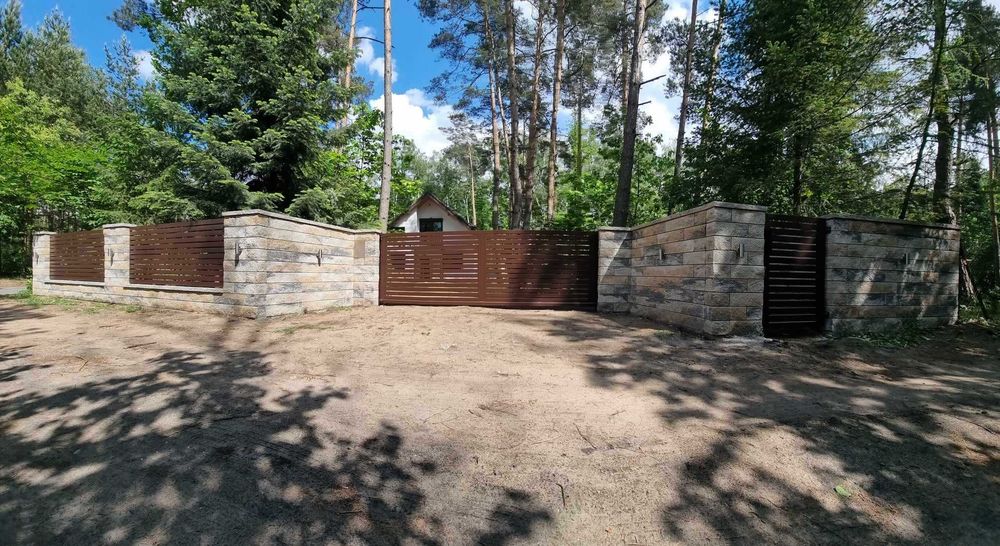 Ogrodzenia frontowe murowane panel palisada - kompleksowo PRODUCENT