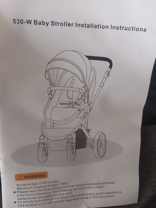 Carrinho bebe 530W novo