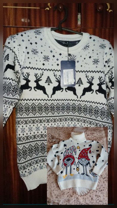 Светр з новорічним малюнком М