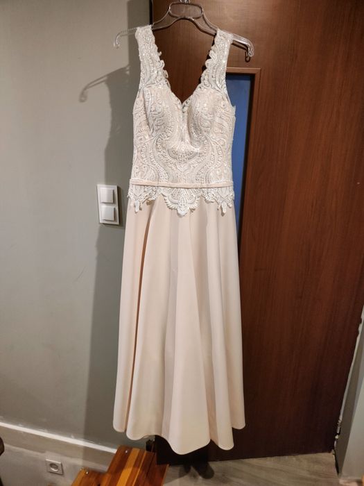 Przepiękna suknia ślubna ślub cywilny kościelny boho