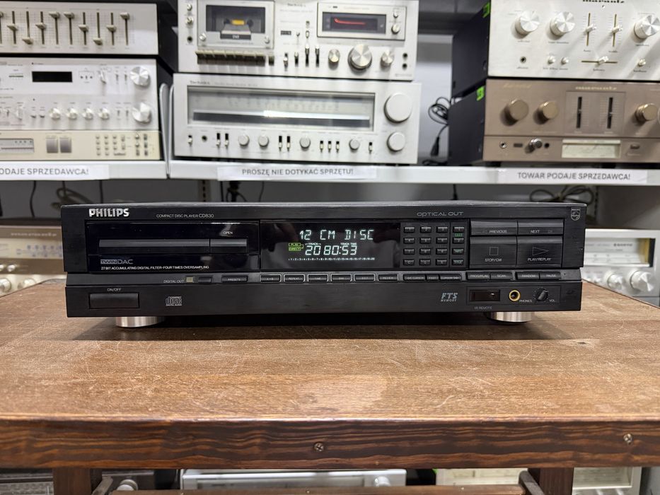 ‼️ Philips CD830 – Odtwarzacz CD Hi-Fi z Przetwornikiem Bitstream, Legendarnym Napędem CDM-4 i Solidną Konstrukcją Audio | Audio Room
