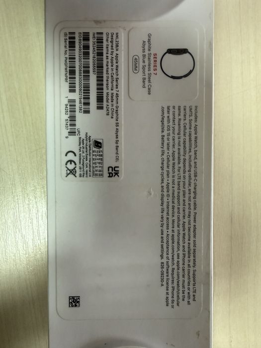 Apple Watch Series 7 45mm Grafite Stainless Steel