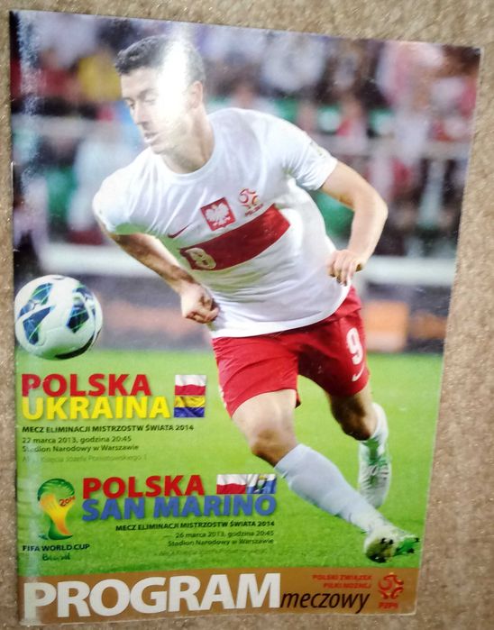 Program meczowy (łączony Polska - Ukraina i Polska - San Marino)