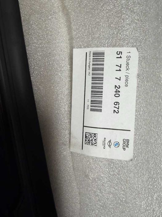 Grelha Torpedo Curcuvan BMW Série 1-2 F20 F23 F22 F21 12a16 OEM