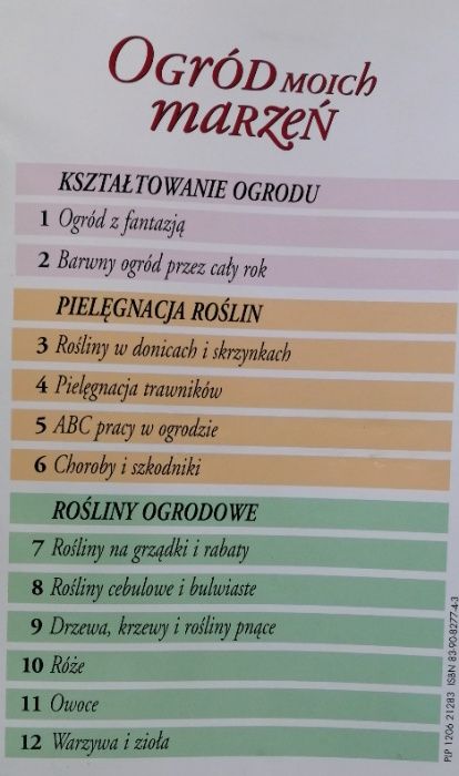 Ogród moich marzeń, dwa segregatory.