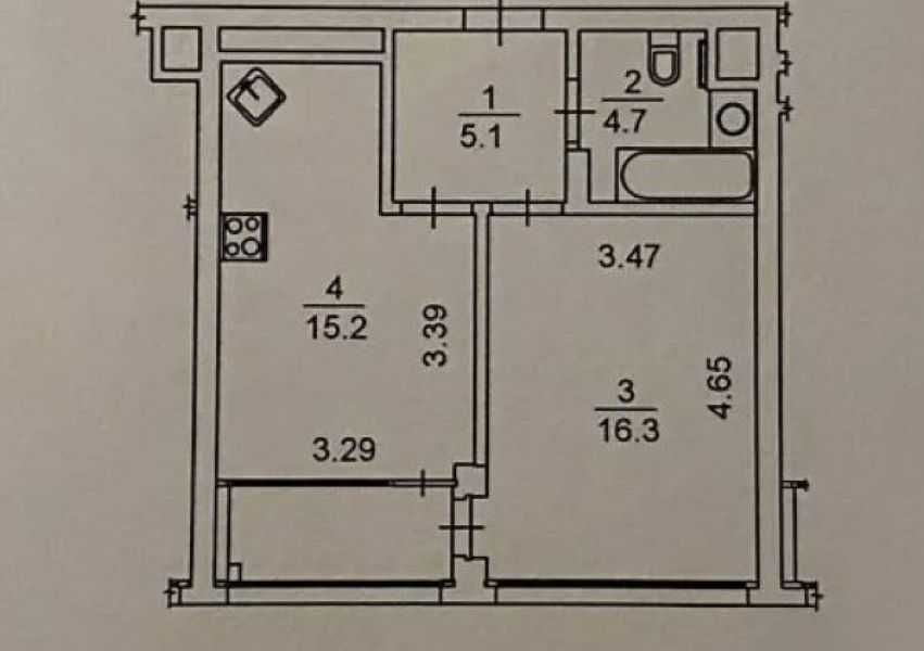 Продам 1 кімнатну квартиру в ЖК Hoffman House вул. Золотоустівська 34