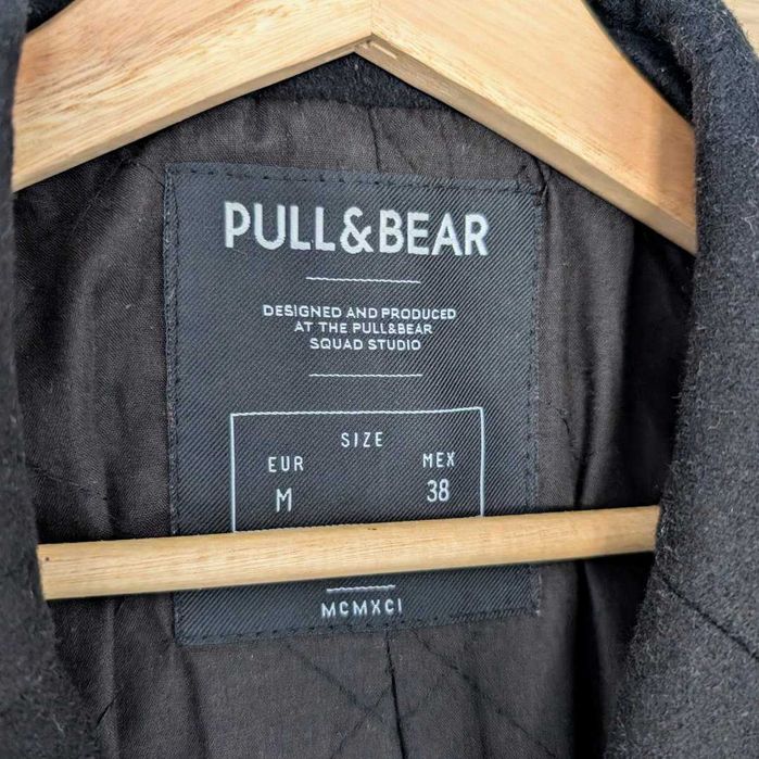 ACEITO TROCA - Jaqueta Casaco Pull&Bear Preto Oxford M 38 Black Chuva
