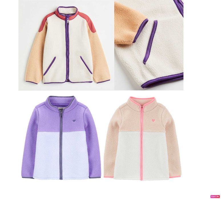 Флисовая куртка кофта шерпа H&M Carters фліска 10/12, 12/14, 14+