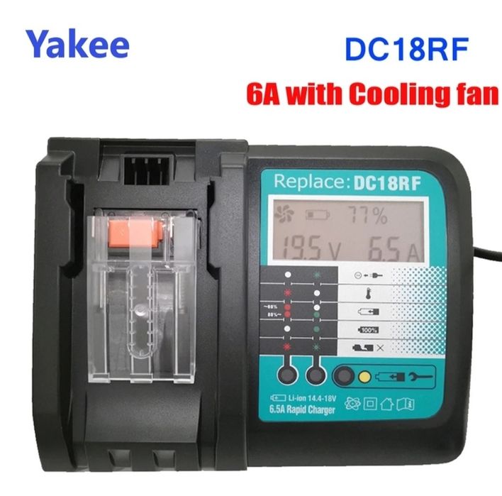 Ładowarka dla ACU Makita DC18RF 6,5A szybka
6,5 A 14.4V/18V