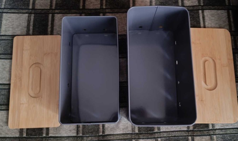 Кухонні органайзери для зберігання овочів 2шт. (метал+дерево)