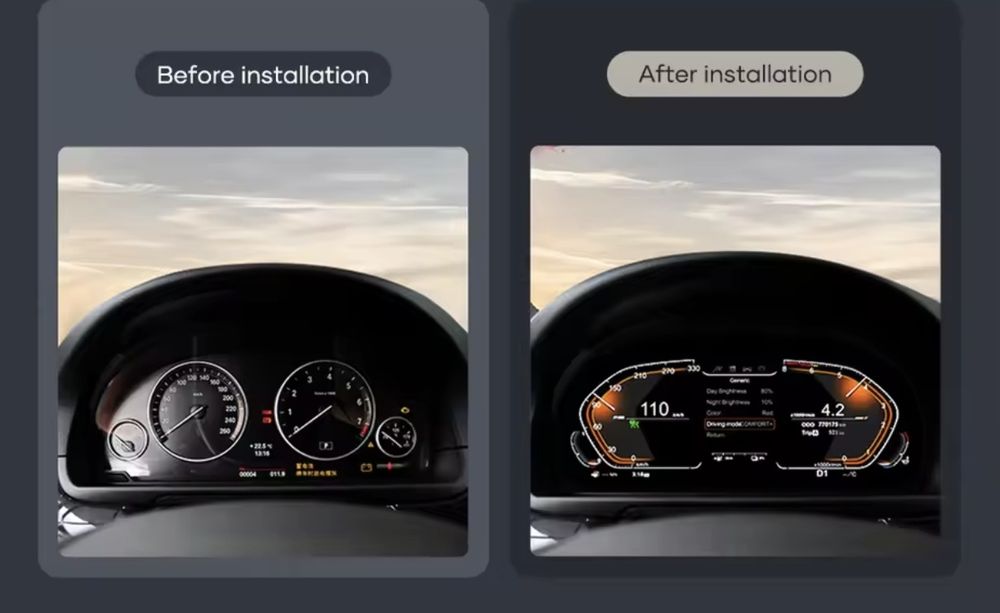 Quadrante dashboard velocimetro digital BMW Serie 1 e87