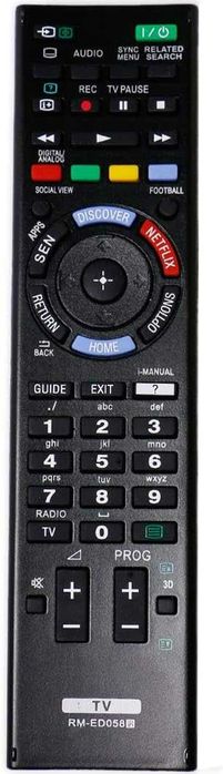 Pilot zamiennik RM-ED058 do Sony TV bez programowania