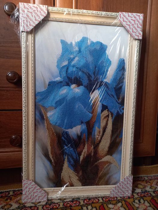 Картина бісером. Іриси.